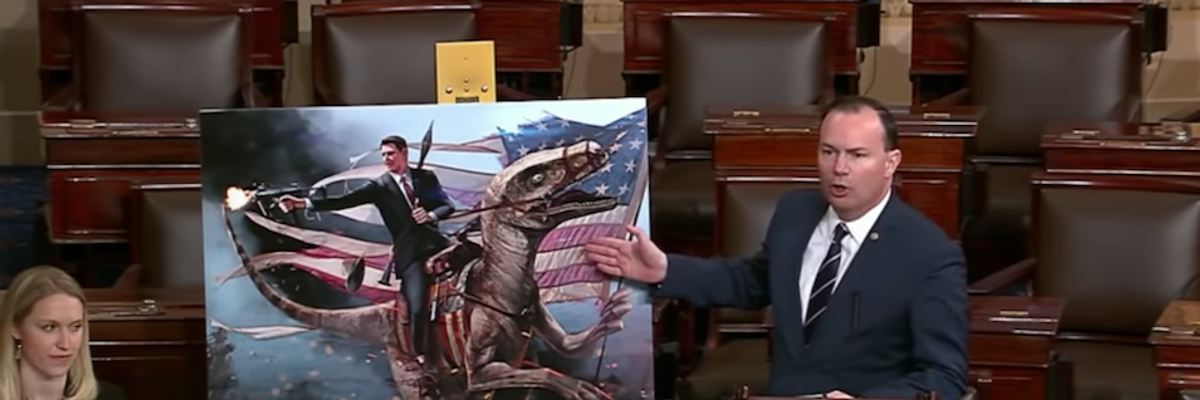 'If This Guy Can Be Senator, You Can Do Anything': Progressives Mock Mike Lee's Climate Speech