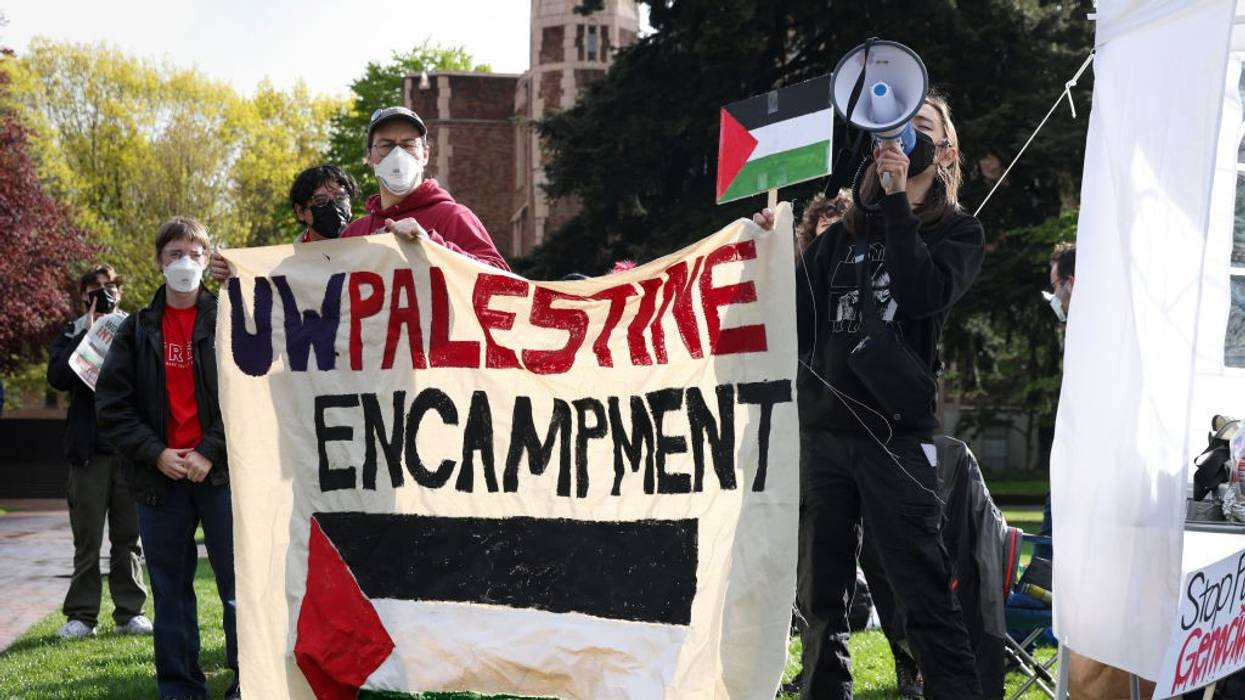 UW students set up anti-war encampment on campus