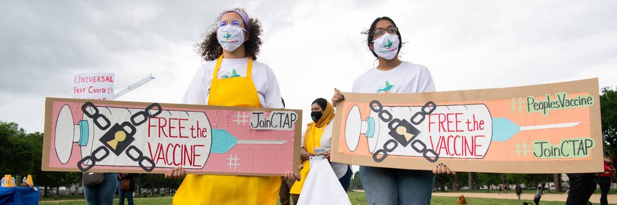 vaccine equity protest