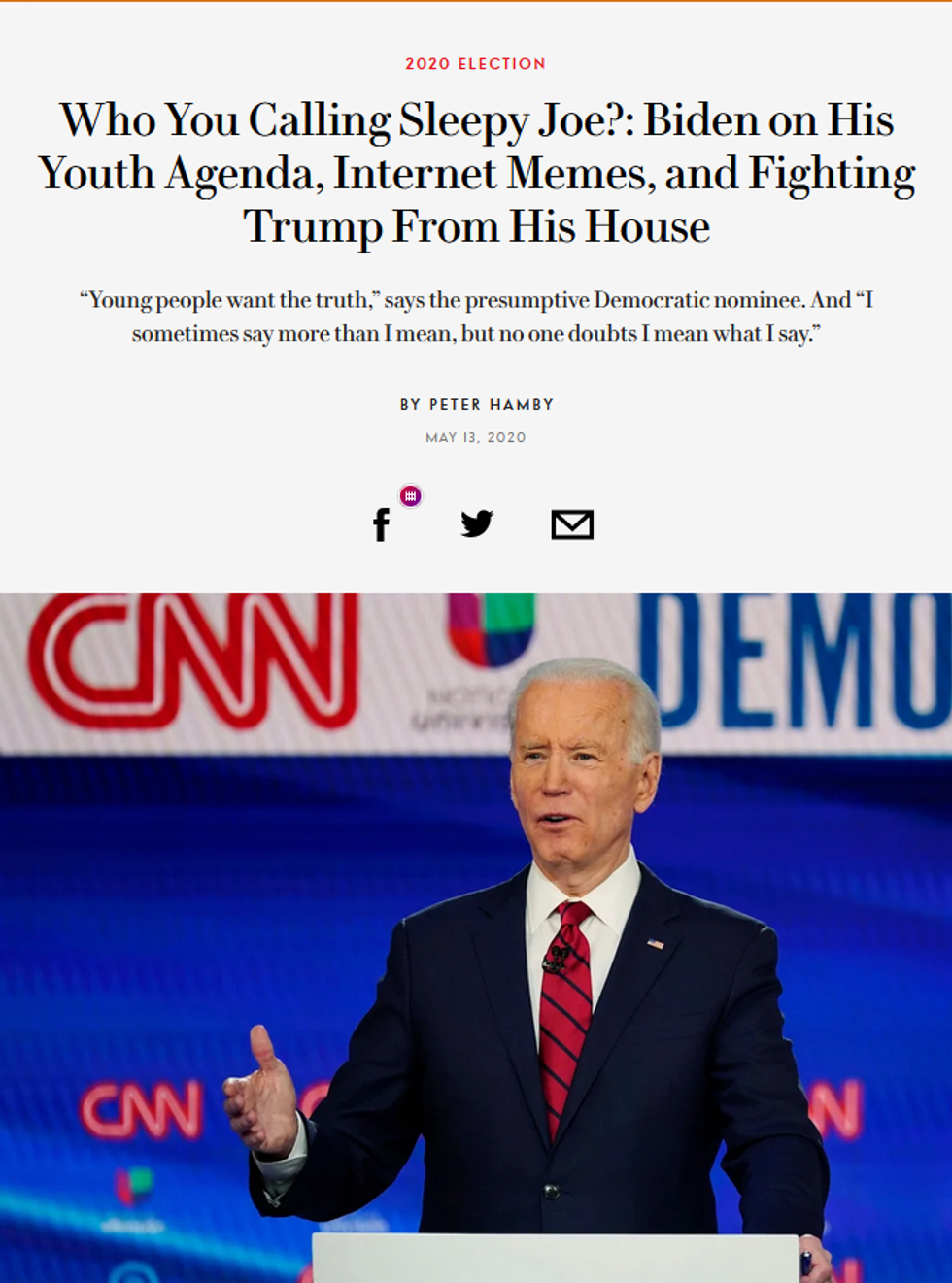 Vanity Fair: Who You Calling Sleepy Joe?