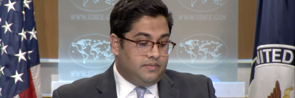 Vedant Patel, a spokesperson of the U.S. State Department​