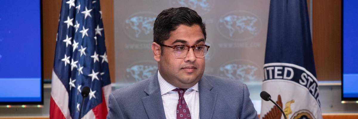 Vedant Patel in a suit.