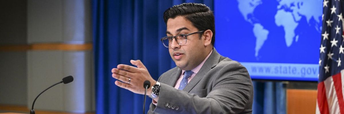 Vedant Patel speaks during a press conference