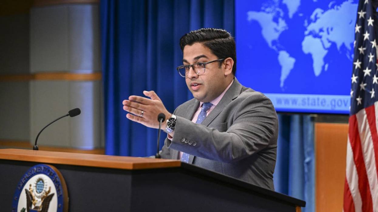 Vedant Patel speaks during a press conference