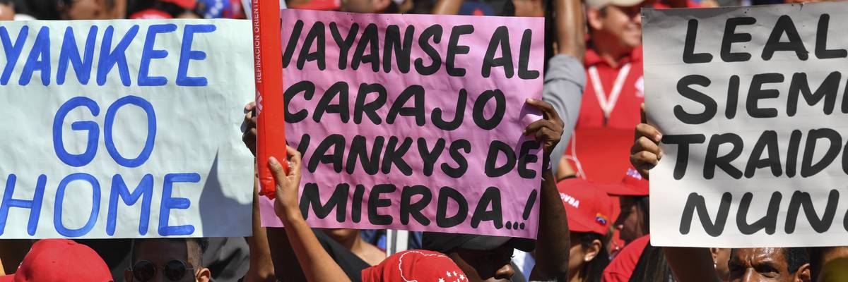 Venezuelan oil workers protest US imperialism