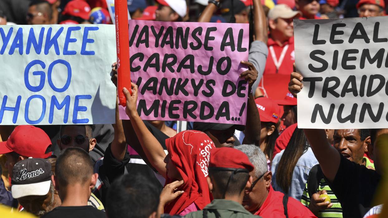 Venezuelan oil workers protest US imperialism