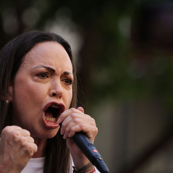 Venezuelan Opposition Leader Machado Is Intercepted After Joining Anti-government Protest