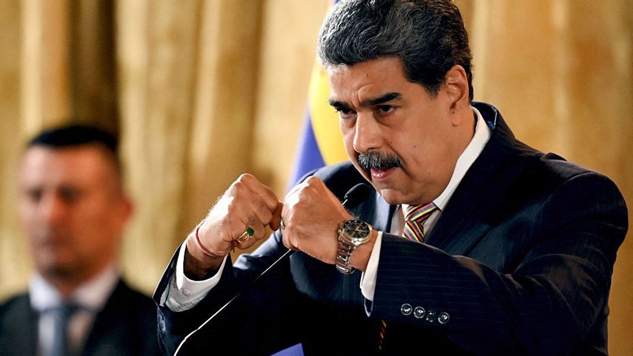 Venezuelan President Nicolás Maduro addresses the National Assembly