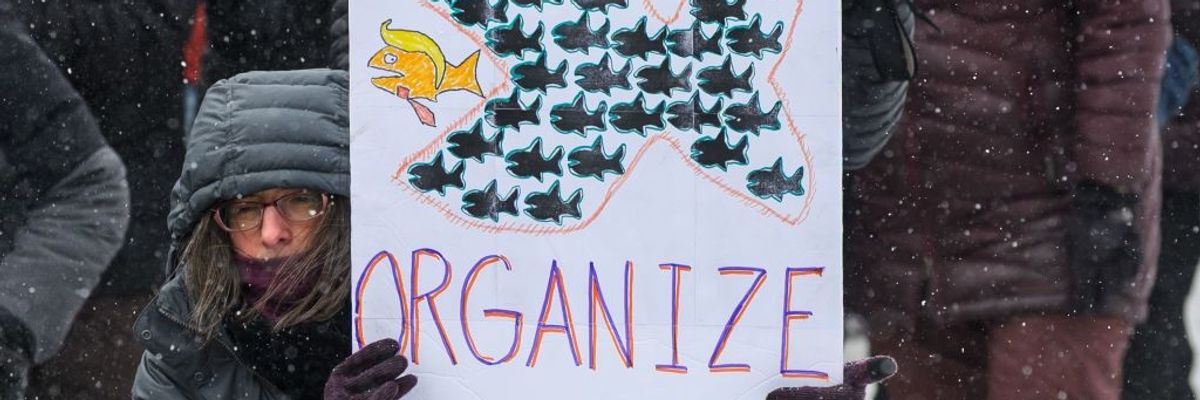 Vermont demonstrators protest Trump on Women's Day