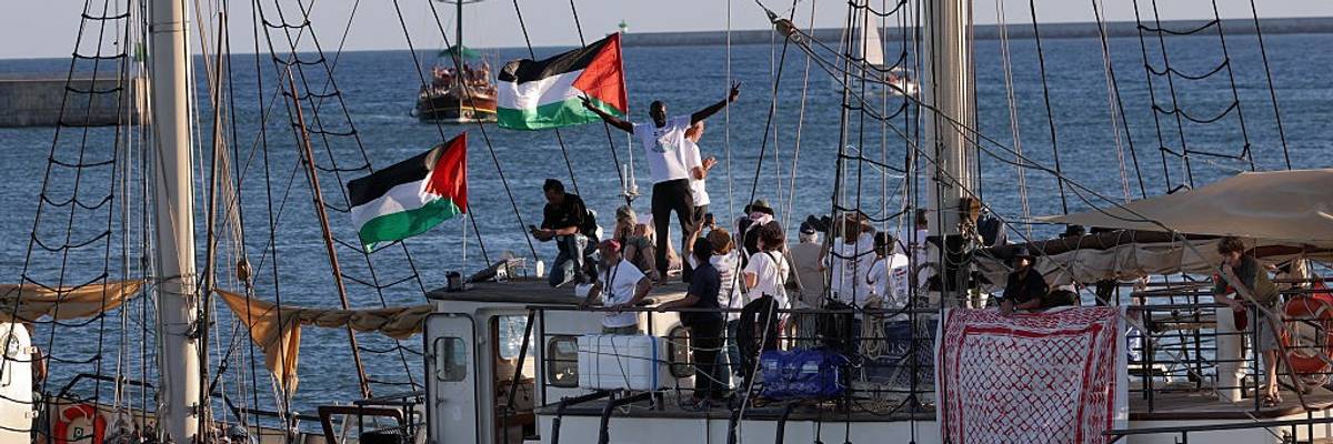 vessel Sirius in Gaza Sumud Flotilla.