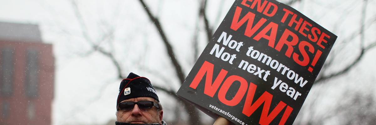 Veterans For Peace Protest Wars In Afghanistan And Iraq At White House