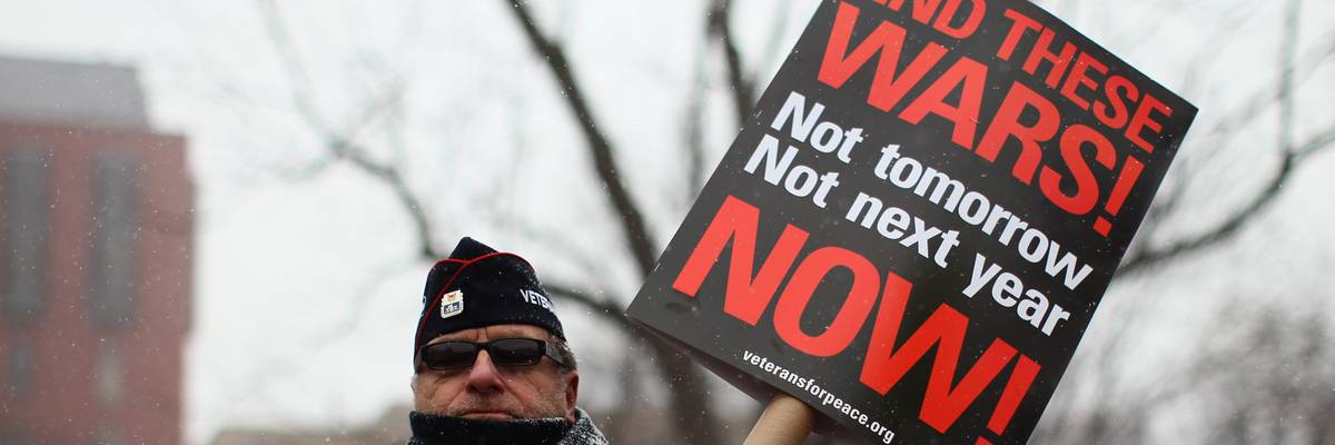 Veterans For Peace Protest Wars In Afghanistan And Iraq At White House