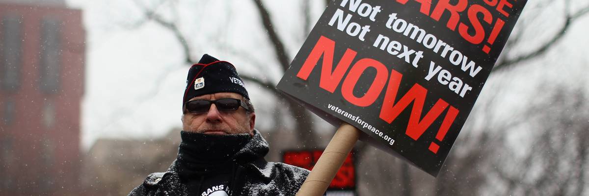 Veterans For Peace Protest Wars In Afghanistan And Iraq At White House
