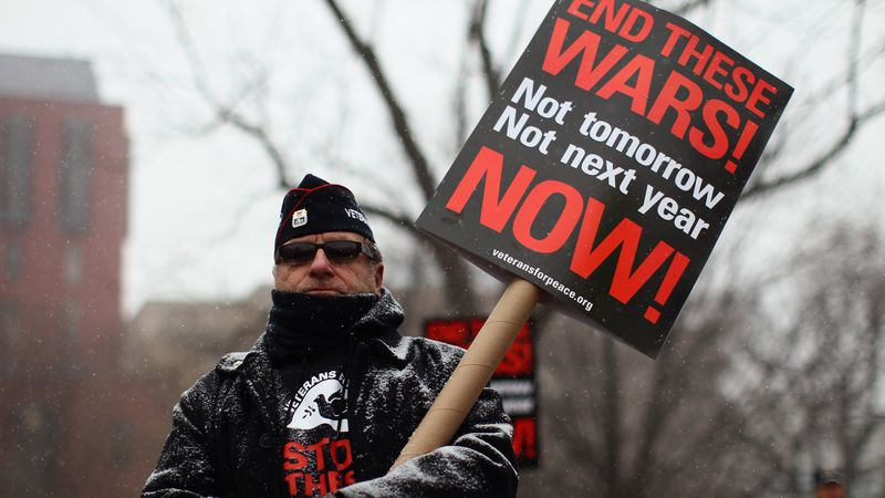 Veterans For Peace Protest Wars In Afghanistan And Iraq At White House