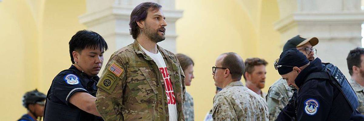 As Trump Threatens Iran, Veterans Arrested Protesting 'War Machine' at US Capitol