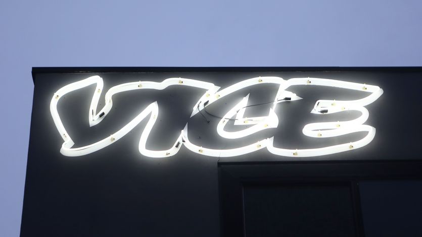 Vice logo lit-up.