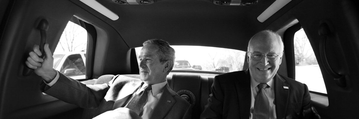 Vice President Cheney and President George W. Bush