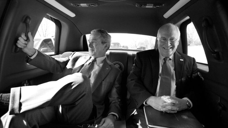 Vice President Cheney With President George W. Bush