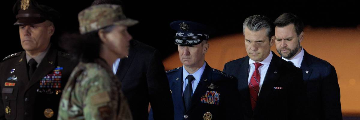 Vice President JD Vance Attends Dignified Transfer At Dover Air Force Base