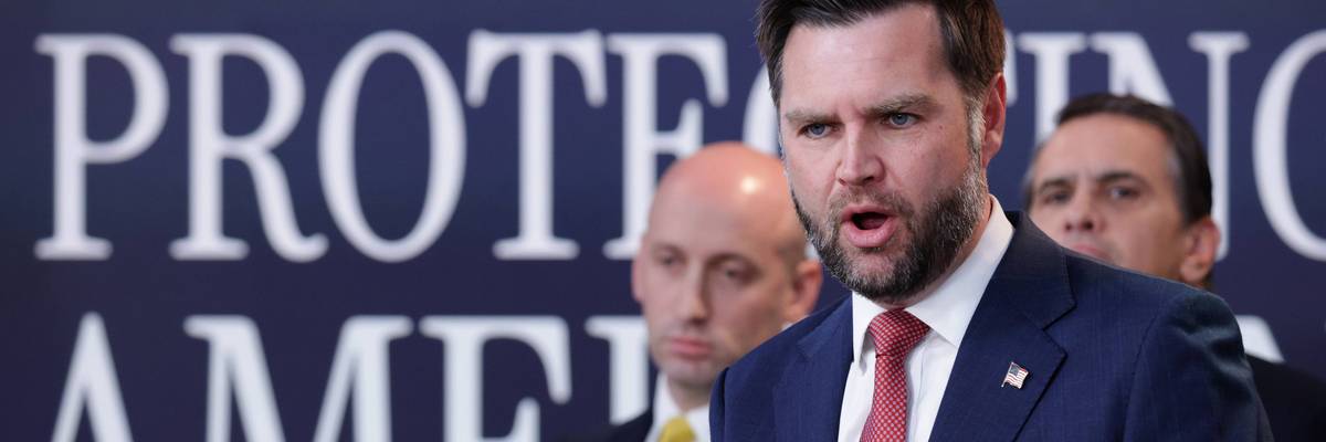 Vice President JD Vance Delivers Remarks During Fraud Task Force Press Conference