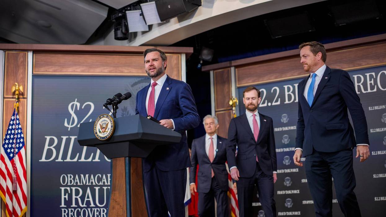 Vice President JD Vance Holds News Conference On Fraud