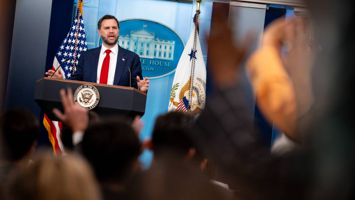 Vice President JD Vance Holds Press Briefing At The White House