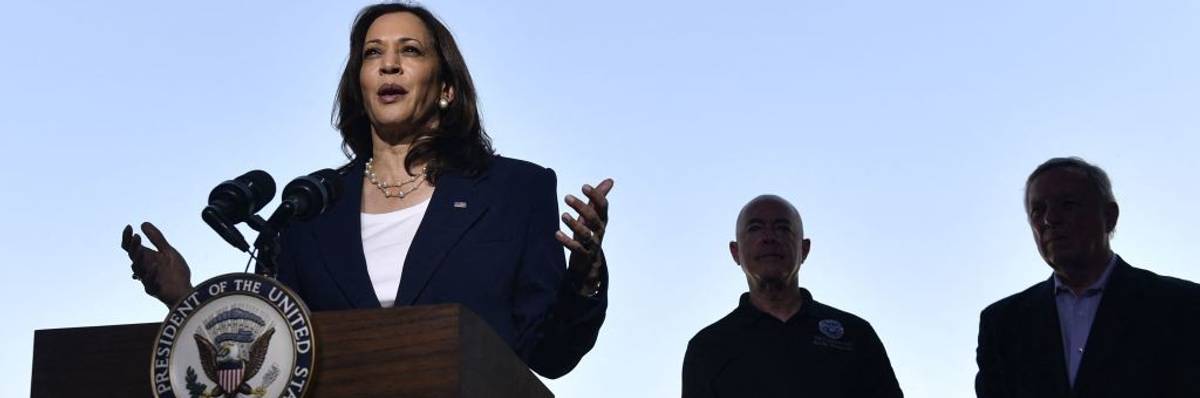 Vice President Kamala Harris speaks in El Paso