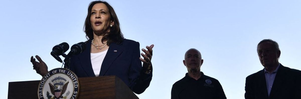 Vice President Kamala Harris speaks in El Paso