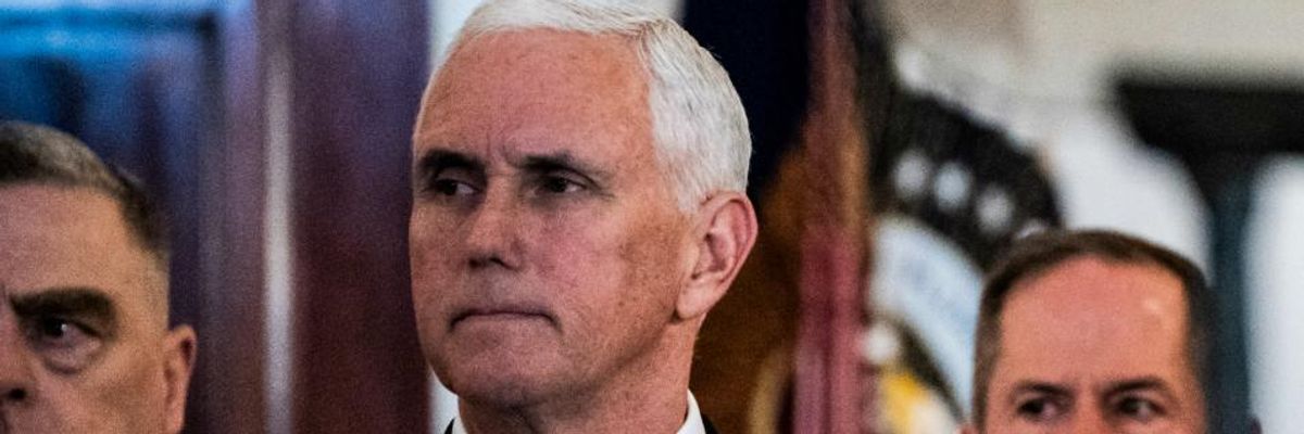 Urging World to Blindly Trust Trump, Pence Claims 'Most Compelling' Intel on Soleimani 'Too Sensitive' to Show US Lawmakers