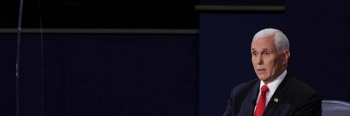 'This Is Their Desperate Attempt to Cling on to Power': Pence Joins Trump in Refusing to Commit to Peaceful Transition