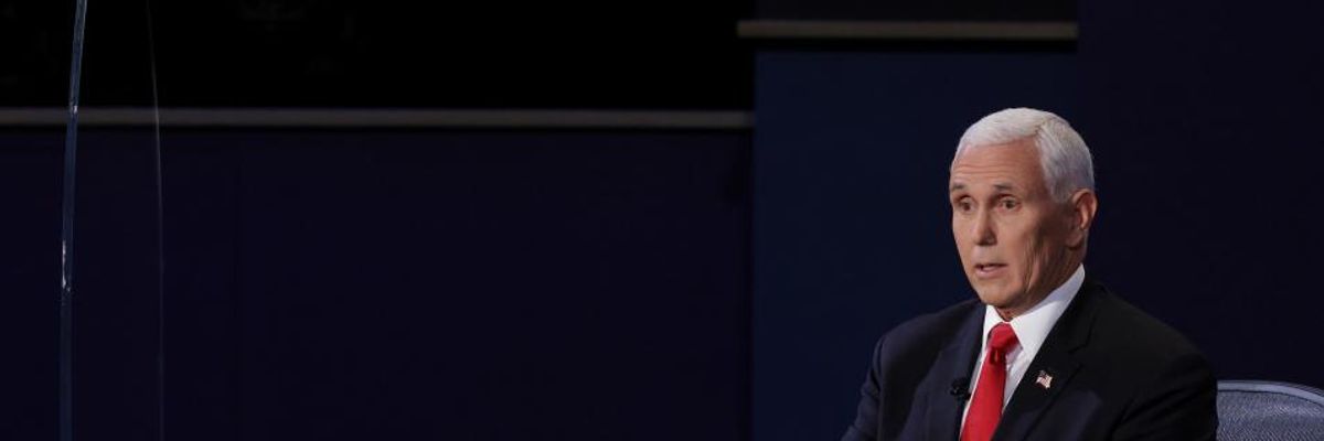 'This Is Their Desperate Attempt to Cling on to Power': Pence Joins Trump in Refusing to Commit to Peaceful Transition