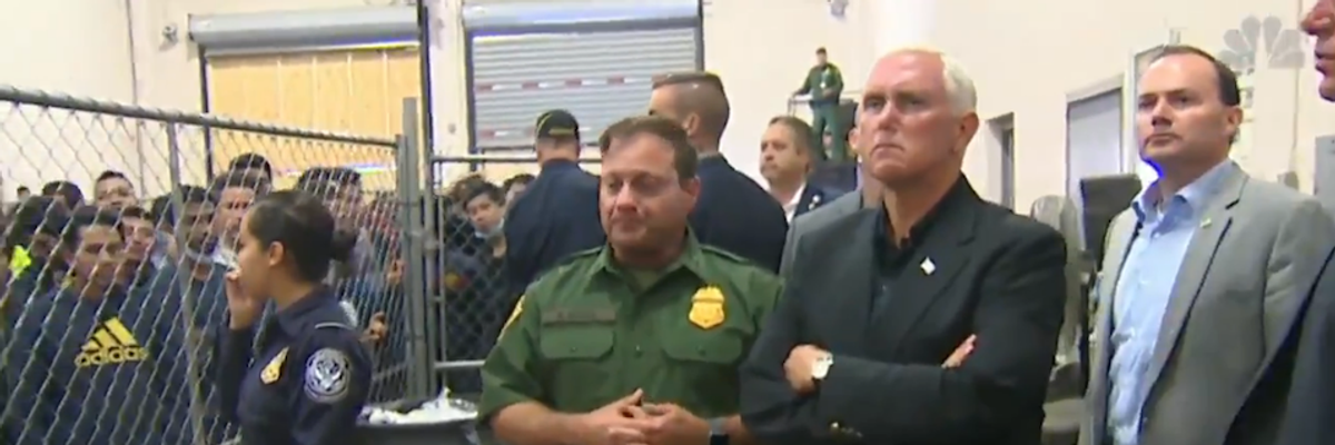 Despite Congress Providing $4.6 Billion in Additional Funding for Border, Pence Says Conditions Still the Fault of Democrats