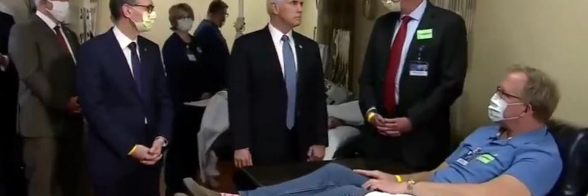 'Owes an Apology to Every Essential Worker': Pence Under Fire for Refusing to Wear Face Mask at Mayo Clinic