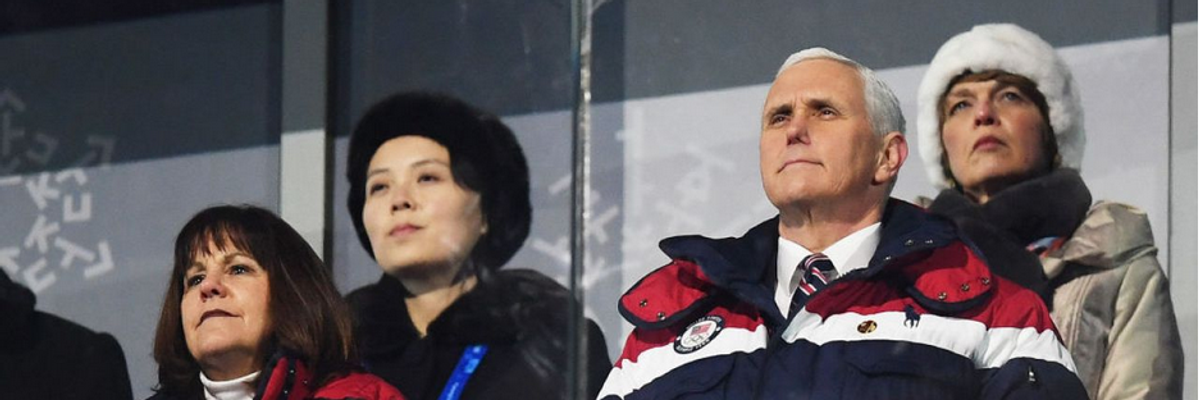 Pence Wins Gold for Hypocrisy: Calls Trump Military Parade Chance to 'Celebrate' But North Korea's a 'Provocation'