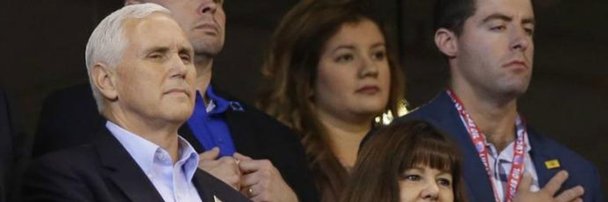 Pence and Trump Blasted for NFL Publicity Stunt That Cost Taxpayers $242,500