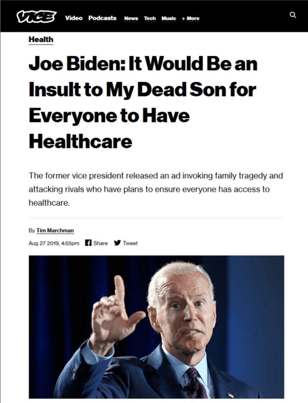 Vice's Tim Marchman (8/27/19) suggests Biden