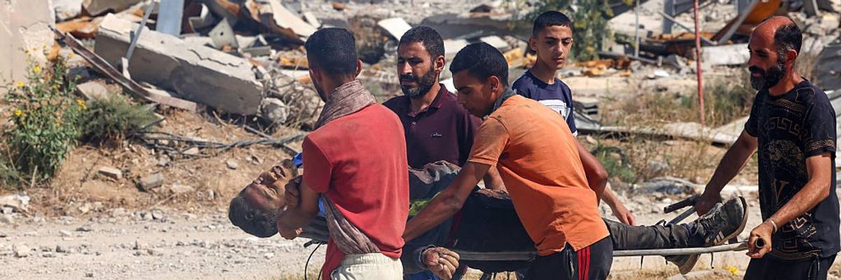 Victim near GHF site in Gaza