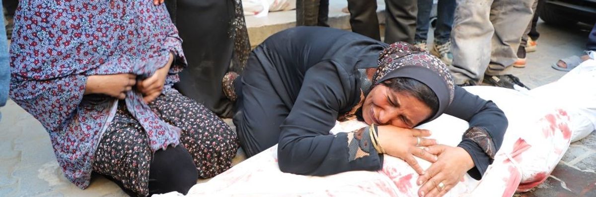 Victim of Israeli attack on northern Gaza