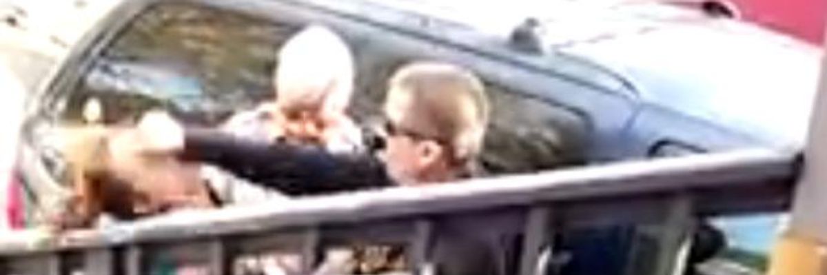 Officer Put on Leave After Video Shows Him Punching Woman in Face During Eviction
