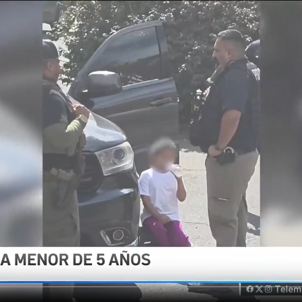 Video footage shows agents holding a 5-year-old girl while attempting to pressure her immigrant father to leave their home on September 16, 2025.