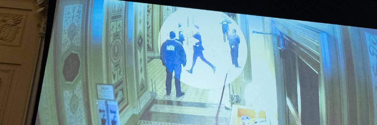 Video footage shows Sen. Josh Hawley fleeing the right-wing mob on January 6