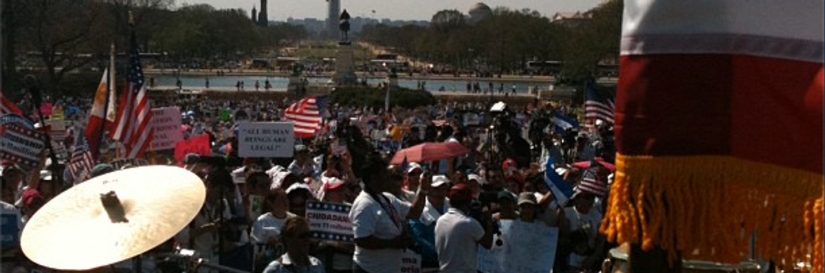 Tens of Thousands Descend on Capitol to Demand Immigration Reform