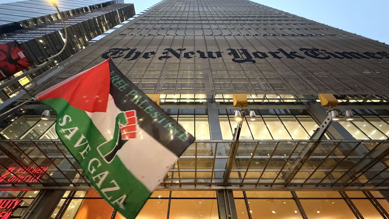 Vigil held outside The New York Times for slain Palestinian journalist Saleh Aljafarawi