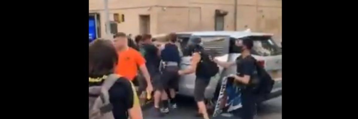 'This Is...Kidnapping': Video Shows Plainclothes NYPD Officers Throwing Protester Into Unmarked Van