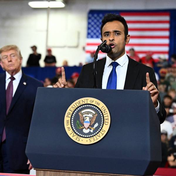 Vivek Ramaswamy and Donald Trump