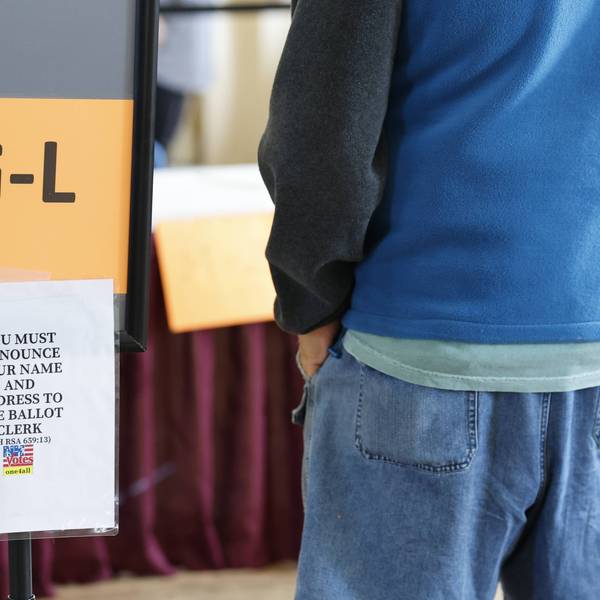 Voters Head To The Polls For New Hampshire's Primary Election For The Midterms