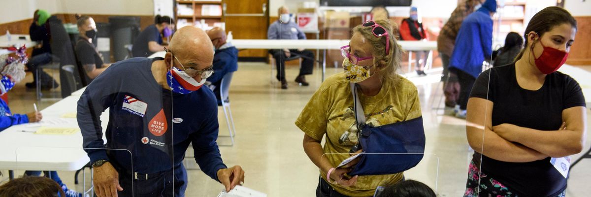Voters in Lumberton, NC