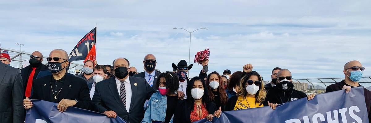 Voting rights advocates march in Arizona