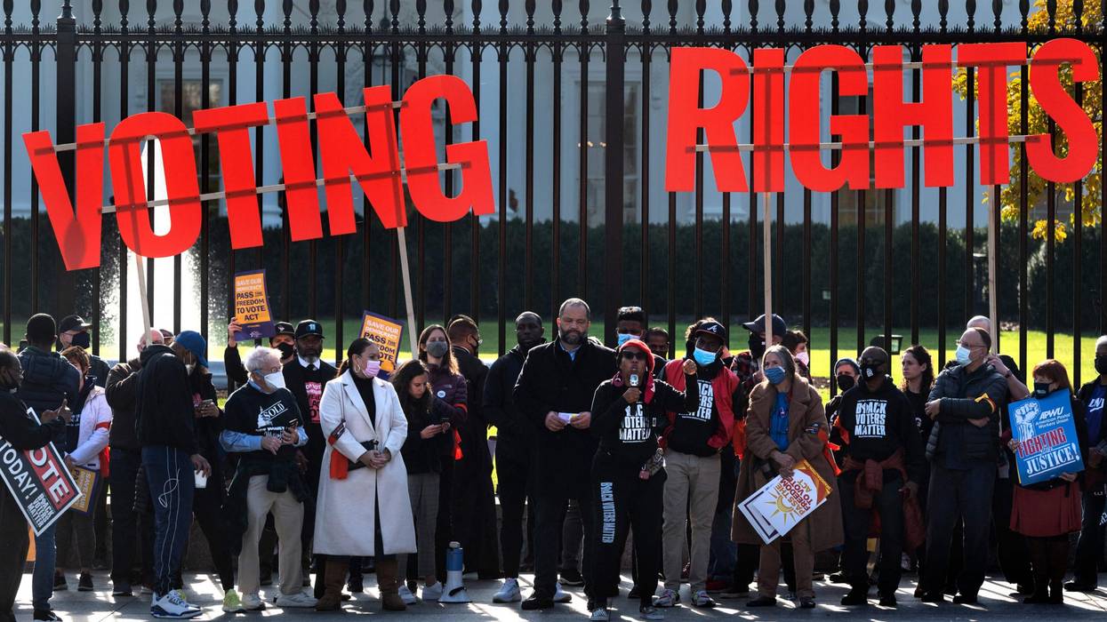 voting rights protest at the White House