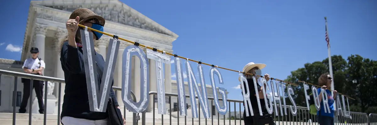Voting Rights protest.
